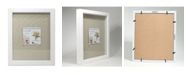 Lawrence Frames White Shadow Box Frame - Linen Inner Display Board - 11" x 14"